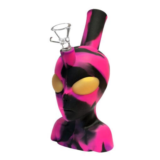 Silikonbong Alien Kopf Rosa 20cm