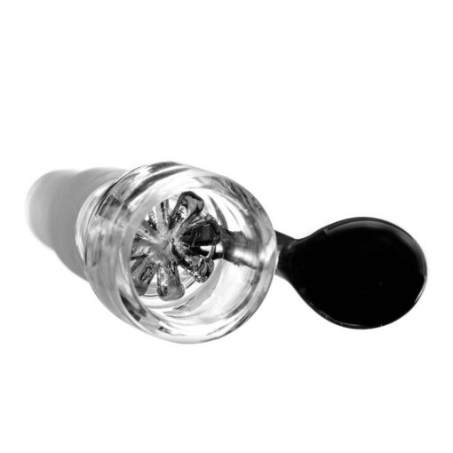 Schwarzer Bong-Glasschalenhalter mit Sieb, zwei Größen: 14 mm und 18 mm – Bild 2