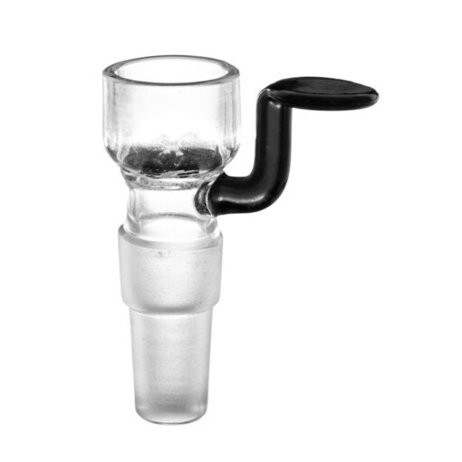 Schwarzer Bong-Glasschalenhalter mit Sieb, zwei Größen: 14 mm und 18 mm