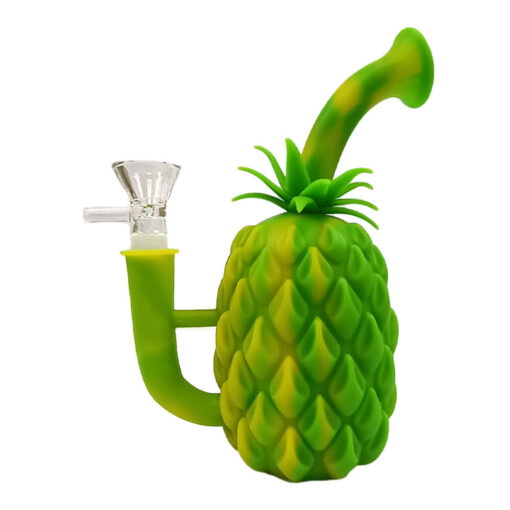 Ananas-Silikonbong mit Metalllöffel und abnehmbaren Teilen, 18 cm 2.