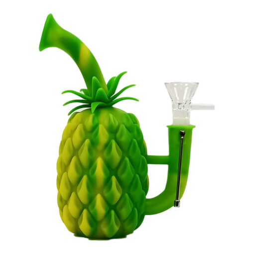 Ananas-Silikonbong mit Metalllöffel und abnehmbaren Teilen, 18 cm 1.