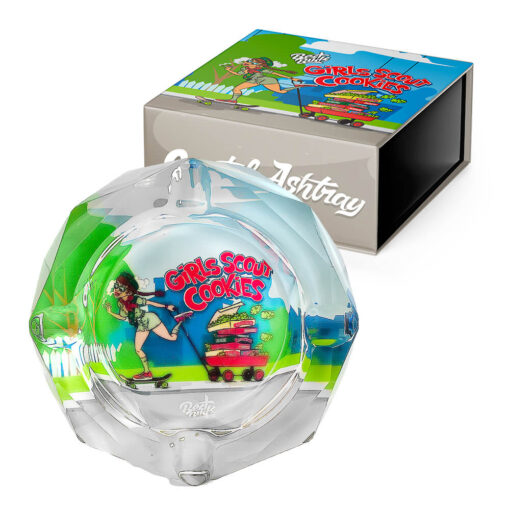 Best Buds Crystal Ashtray with Giftbox Girl Scout Cookies 1