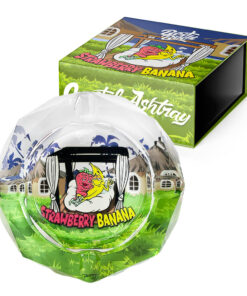 Best Buds Crystal Ashtray with Giftbox Strawberry Banana 1