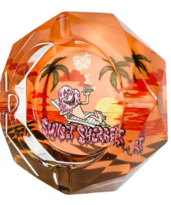 Best Buds Crystal Ashtray with Giftbox Sunset Sherbet 3