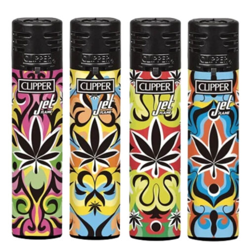 Clipper Jet Flammenfeuerzeuge Elegant Garden (24Stück/Display)
