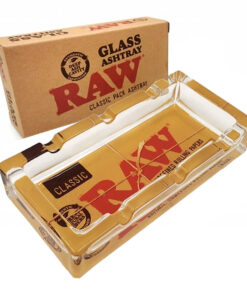 RAW Glass Rectangular Ashtray 16cm 1