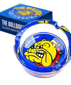 The Bulldog Original Blue Glass Ashtray 1