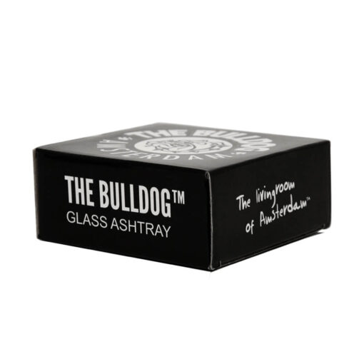 The Bulldog Original White Glass Ashtray 2