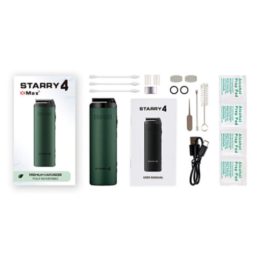 X-Vape X-Max Starry 4 Trockene Kräuter Verdampfer Evergreen – Bild 4