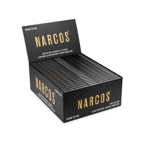 Narcos Brown Edition King Size Slim Rolling Papers (50 Stück/Display)