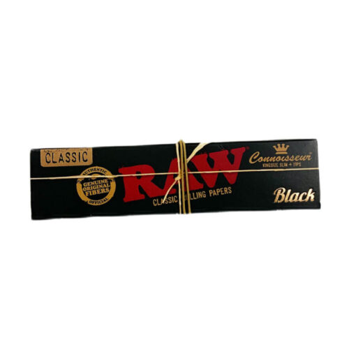 RAW Connoisseur Kingsize Rolling Papers mit Tips Schwarz – Bild 2