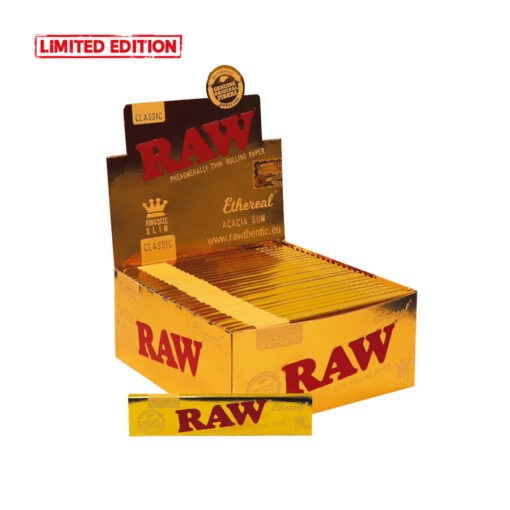 RAW Kingsize Slim Classic Thin Ethereal Acacia Gum Rolling Papers – Bild 2