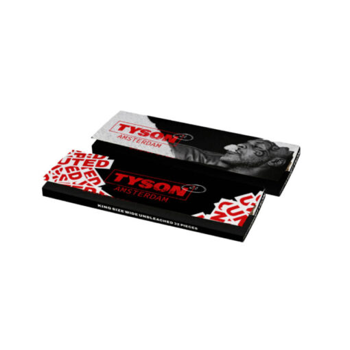 Tyson 2.0 Amsterdam Undisputed King Size Slim Bleached Rolling Papers (32Stück/Display)