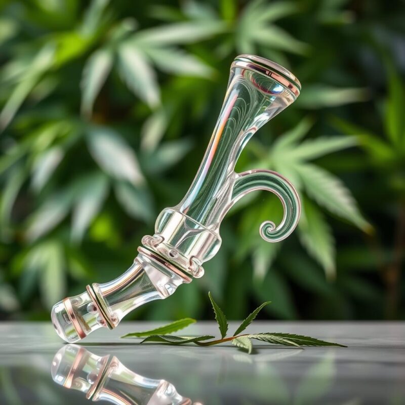 cannabis pfeifen glas